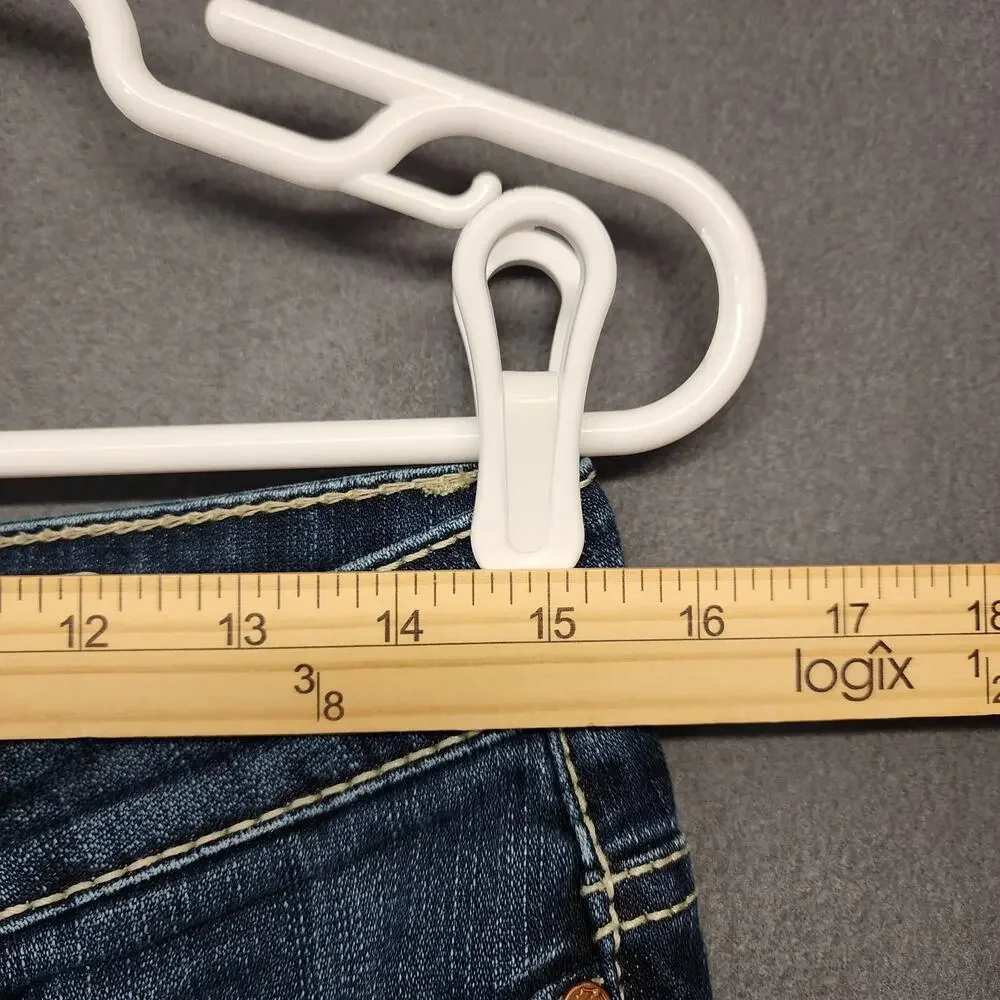BKE Womens Payton Jeans Size 27 Low Rise Straight Dark Wash Stretch Casual